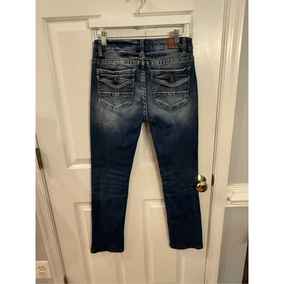 BKE Payton Whiskered Mid-Rise Straight Leg Jeans sz 26 EUC - Picture 7 of 8